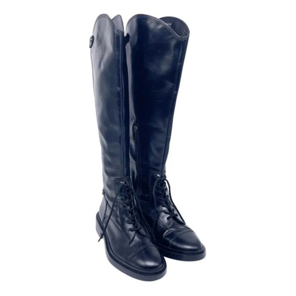 Vince Camuto Women's Siridola Leather Almond toe Over‎ The Knee Boots Size 6M